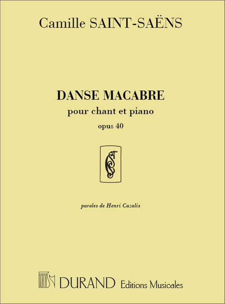 Danse Macabre Chant-Piano (Paroles De Henri